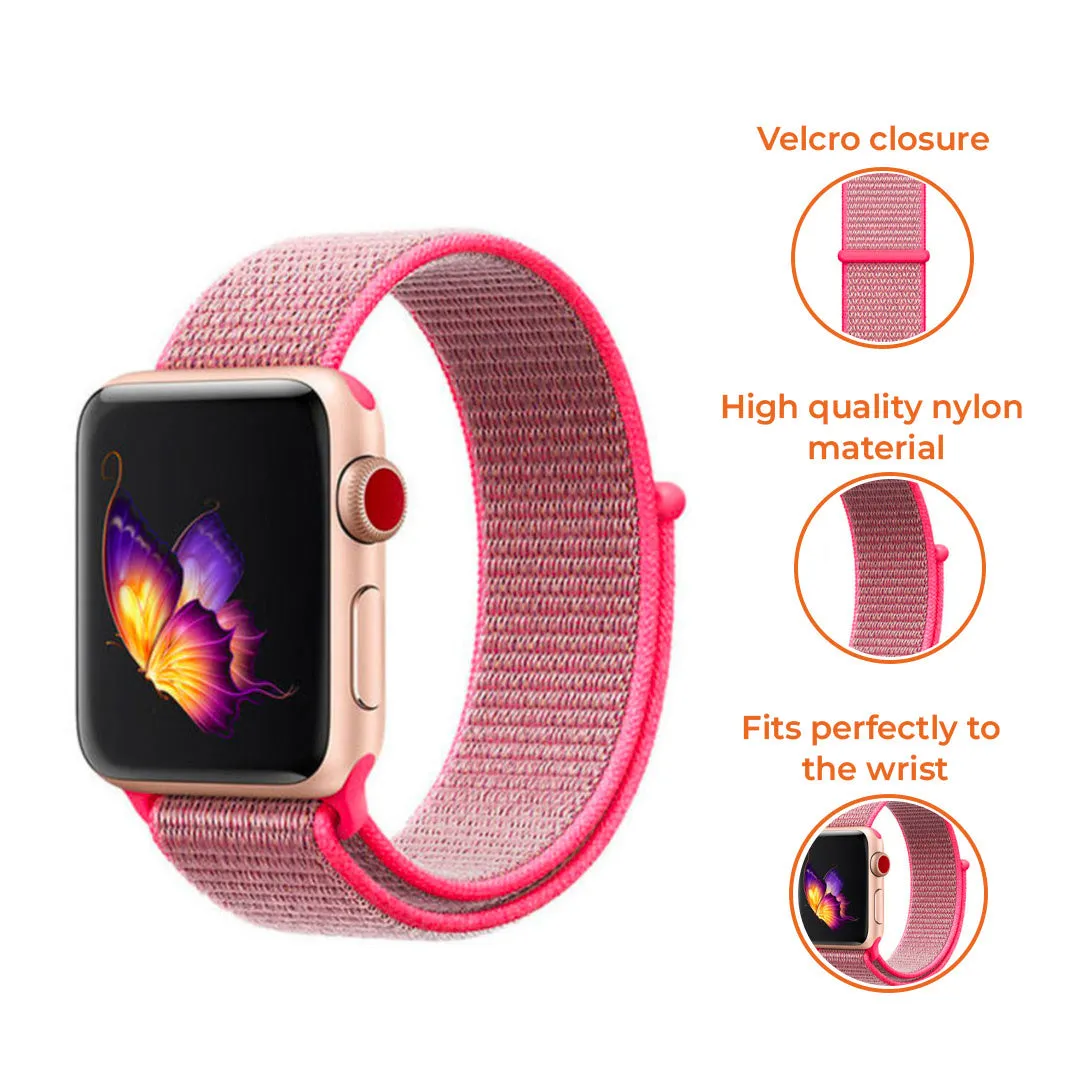 Flash Sale! Apple Watch Nylon Strap (Pink)  Almost Sold Out!