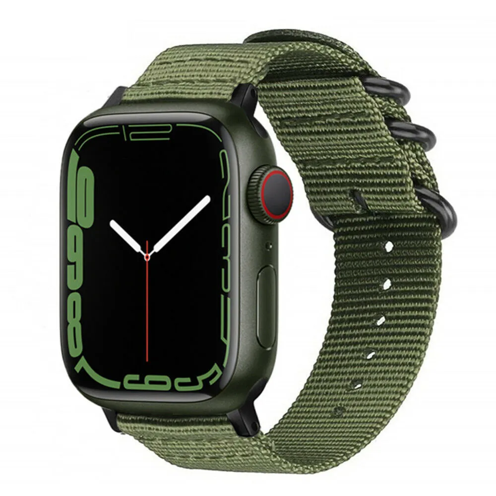 Flash Sale! Apple Watch Nylon Strap with Buckle (Green)  Almost Gone!