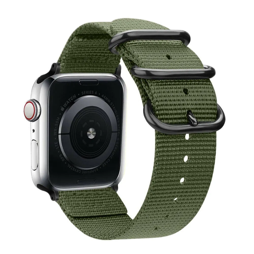 Flash Sale! Apple Watch Nylon Strap with Buckle (Green)  Almost Gone!