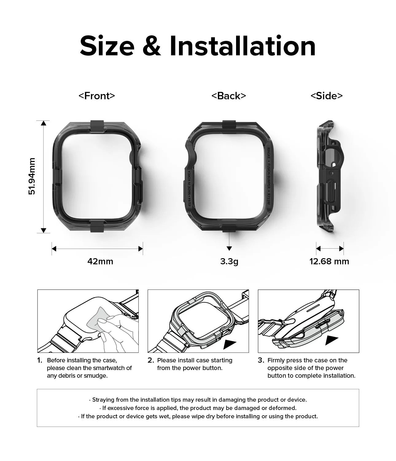 Flash Sale! Apple Watch Series (45mm / 44mm) Case | Fusion Bumper  Limited Availability!