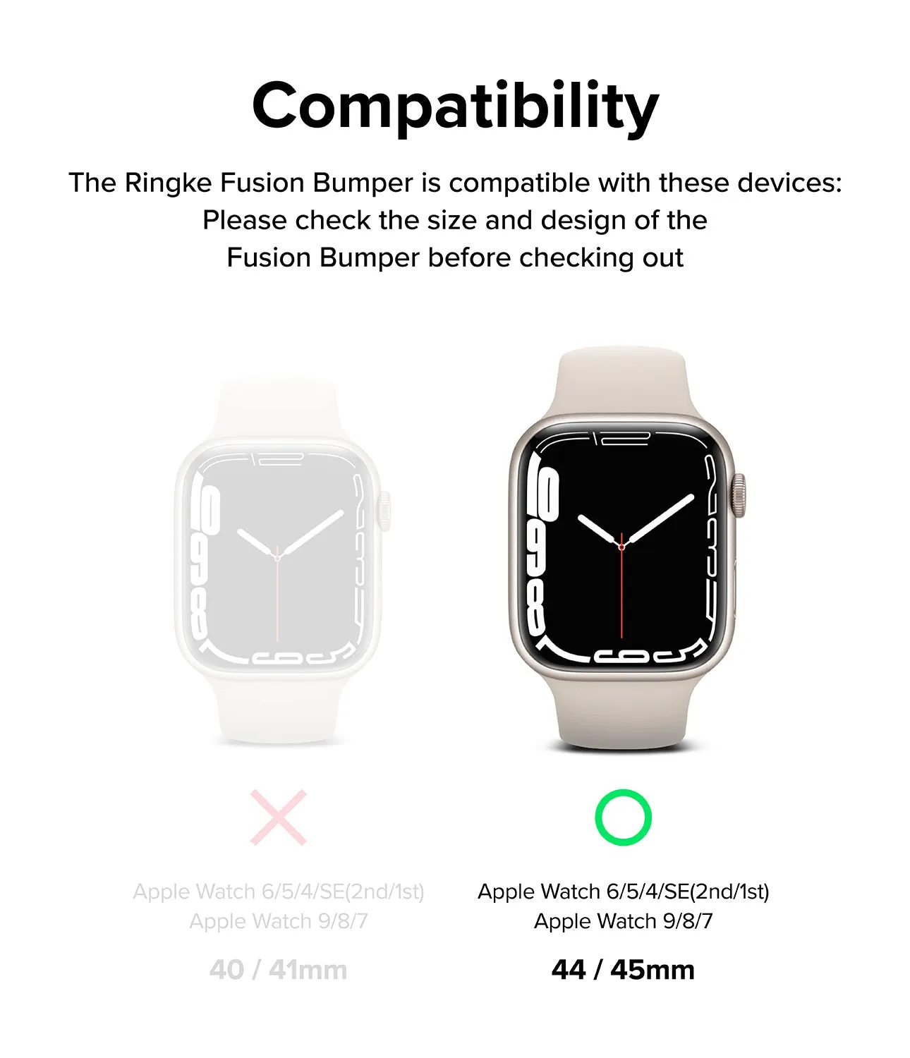 Flash Sale! Apple Watch Series (45mm / 44mm) Case | Fusion Bumper  Limited Availability!