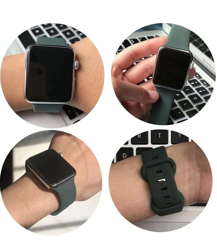 Flash Sale Apple Watch Silicone Strap Classic (Olive Green)  Ends Soon!