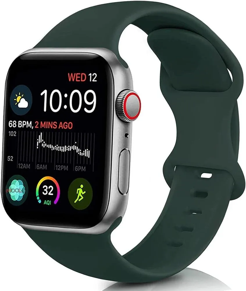 Flash Sale Apple Watch Silicone Strap Classic (Olive Green)  Ends Soon!