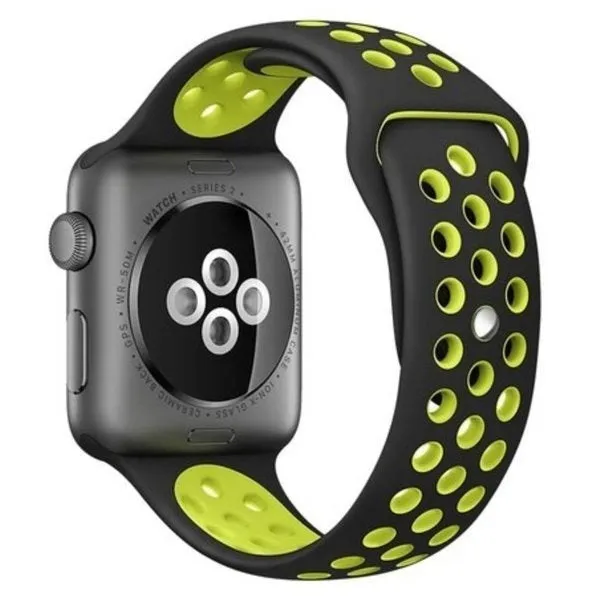 Flash Sale Apple Watch Sport Strap (Black/Yellow)  Almost Gone!