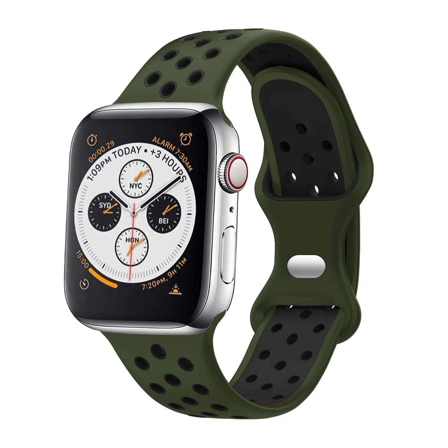 Flash Sale! Apple Watch Sport Strap Classic (Olive/Black)  Limited Release!