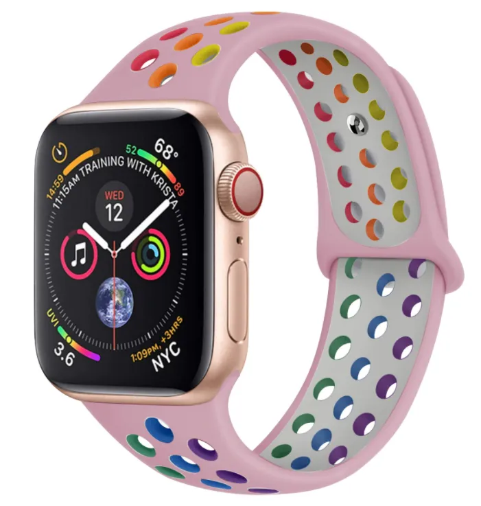 Flash Sale! Apple Watch Sport Strap (Pink/Rainbow)  Limited Release!