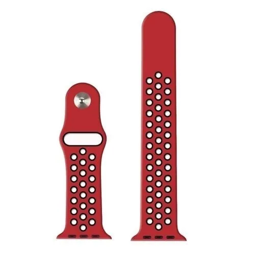 Flash Sale Apple Watch Sport Strap (Red/Black)  Limited Stock!