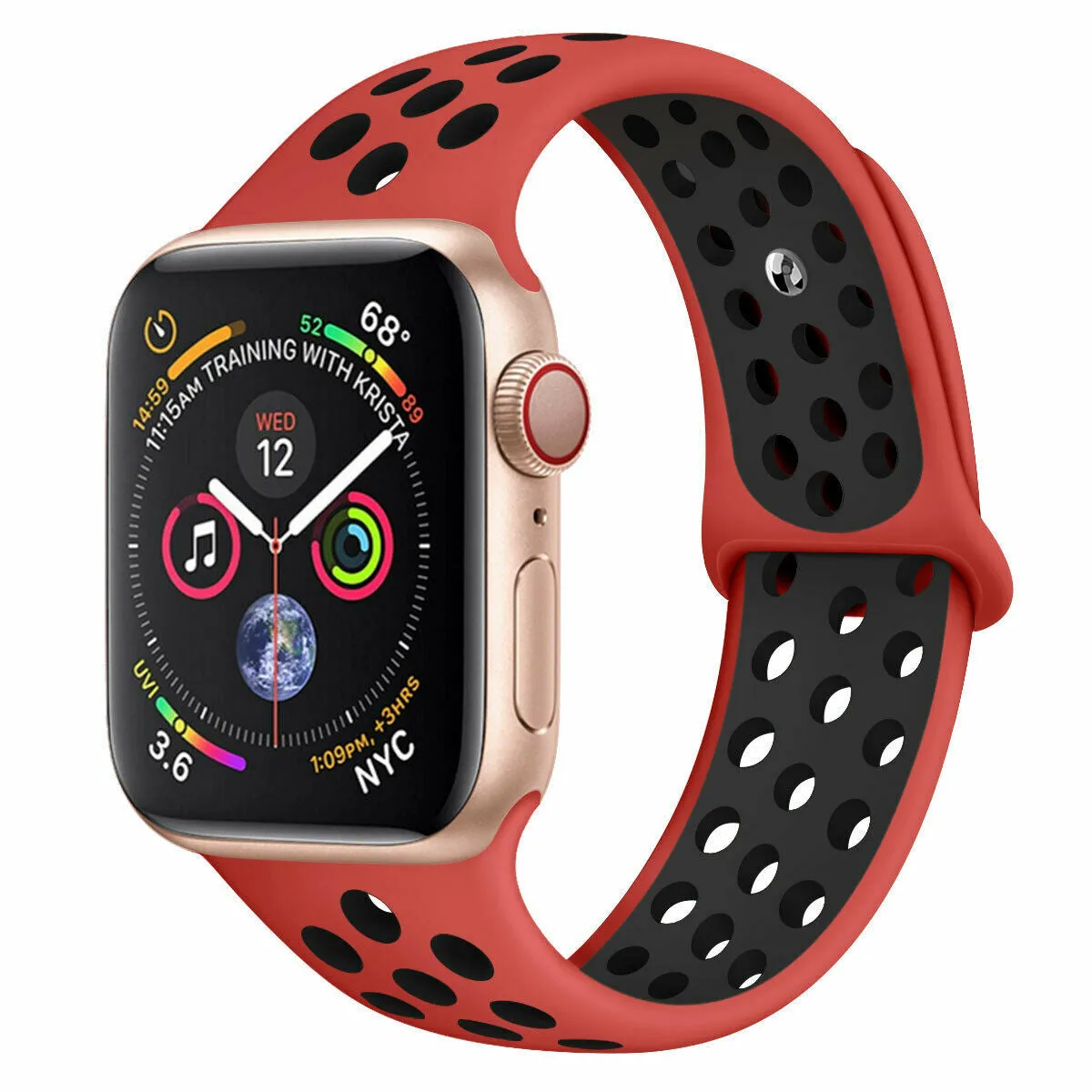 Flash Sale Apple Watch Sport Strap (Red/Black)  Limited Stock!