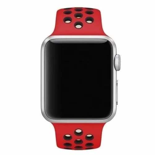 Flash Sale Apple Watch Sport Strap (Red/Black)  Limited Stock!