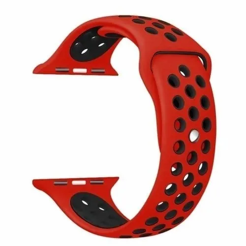 Flash Sale Apple Watch Sport Strap (Red/Black)  Limited Stock!