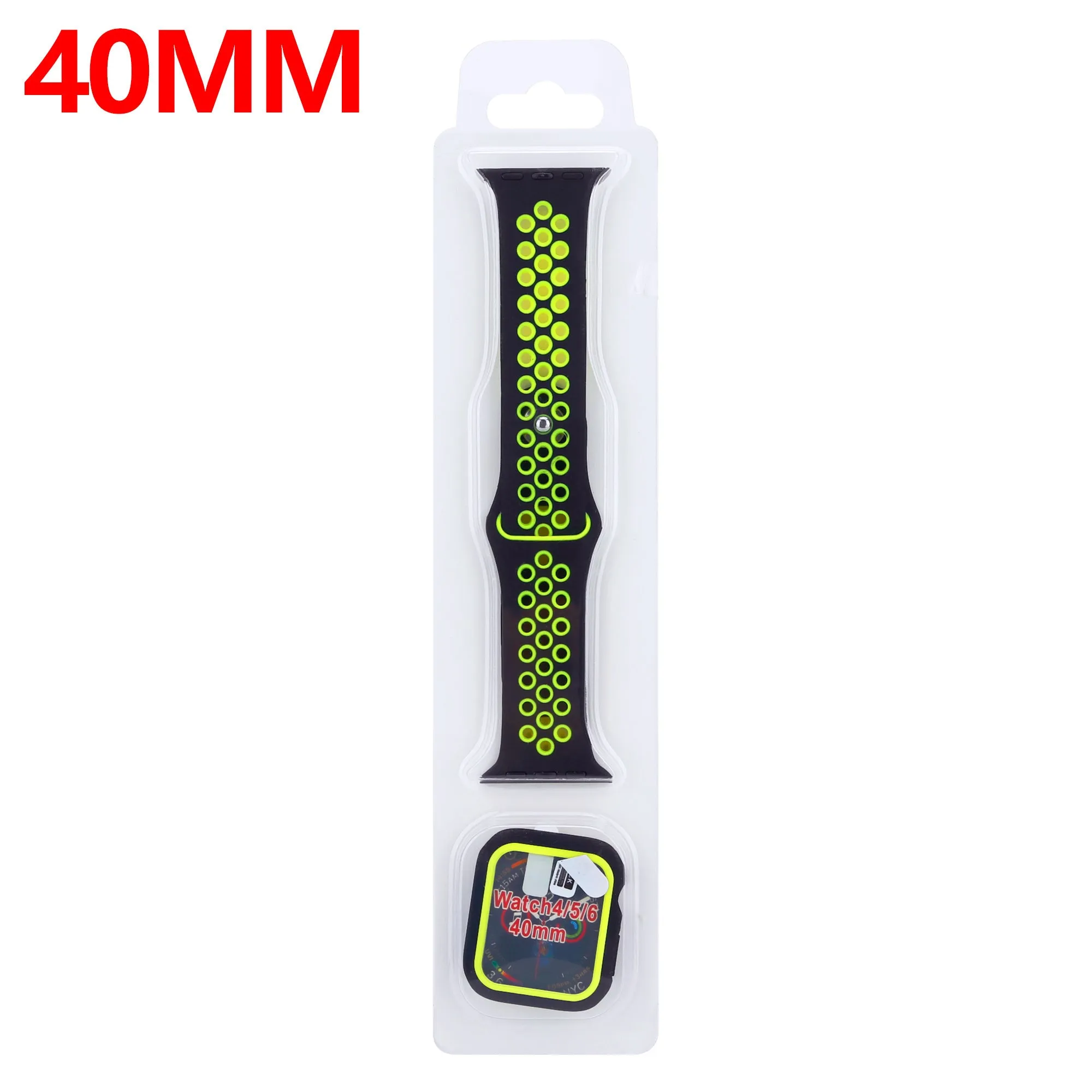 Flash Sale! Apple Watch Sport Strap   TPU Case (Black/Yellow)  Almost Gone!