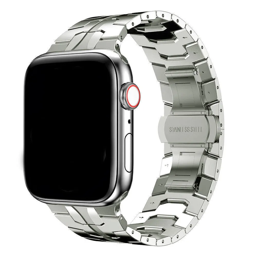 Flash Sale Apple Watch Steel Iron Strap (Titanium)  Today Only!