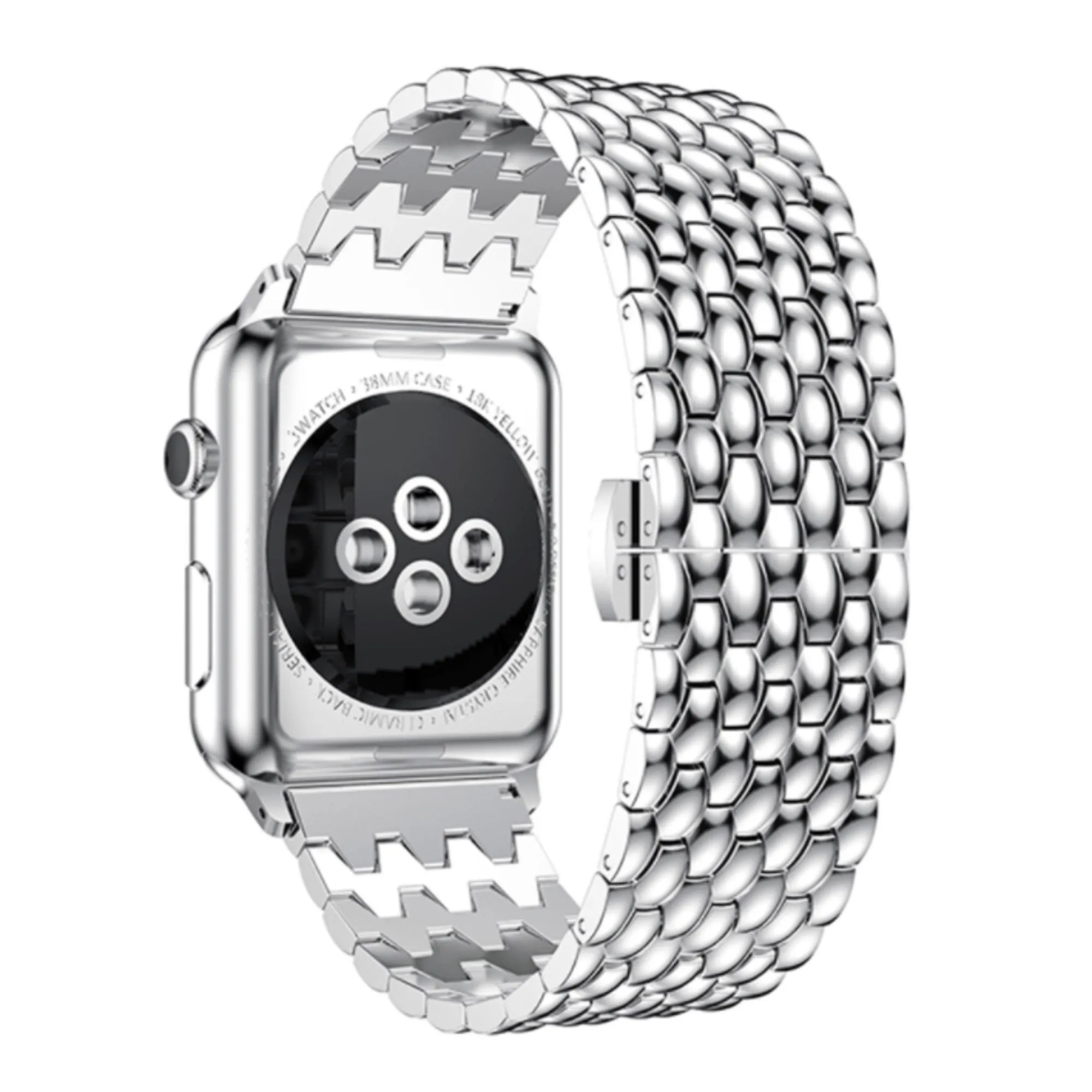 Flash Sale! Apple Watch Steel Strap Dragon (Silver)  Limited Availability!
