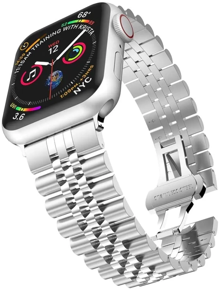 Flash Sale! Apple Watch Steel Strap Jubilee (Silver)  Stylish & Comfortable