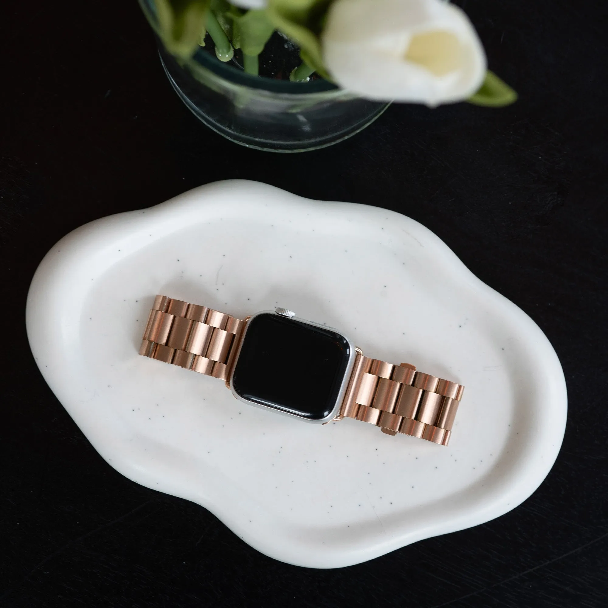 Flash Sale! Apple Watch Steel Strap (Rose Gold)  Today Only!