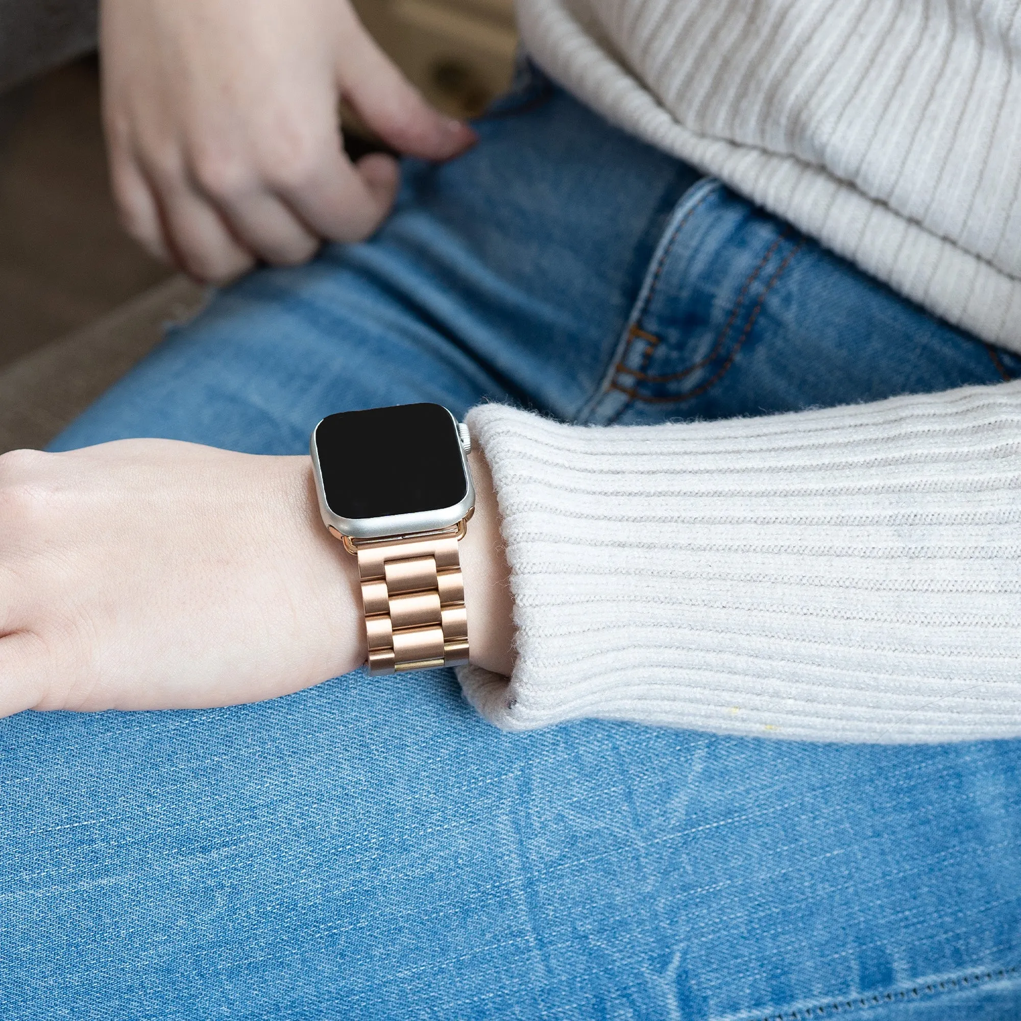Flash Sale! Apple Watch Steel Strap (Rose Gold)  Today Only!