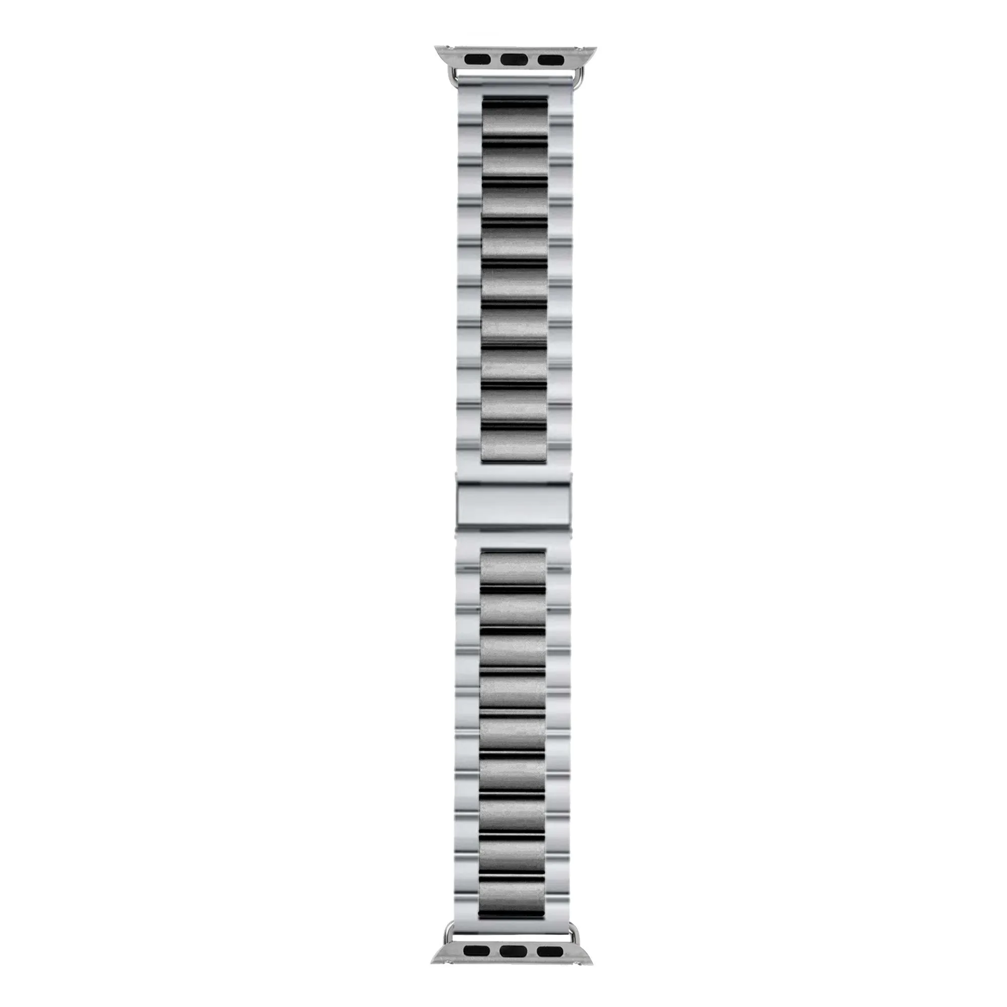 Flash Sale Apple Watch Steel Strap (Silver/Black)  Limited Availability!