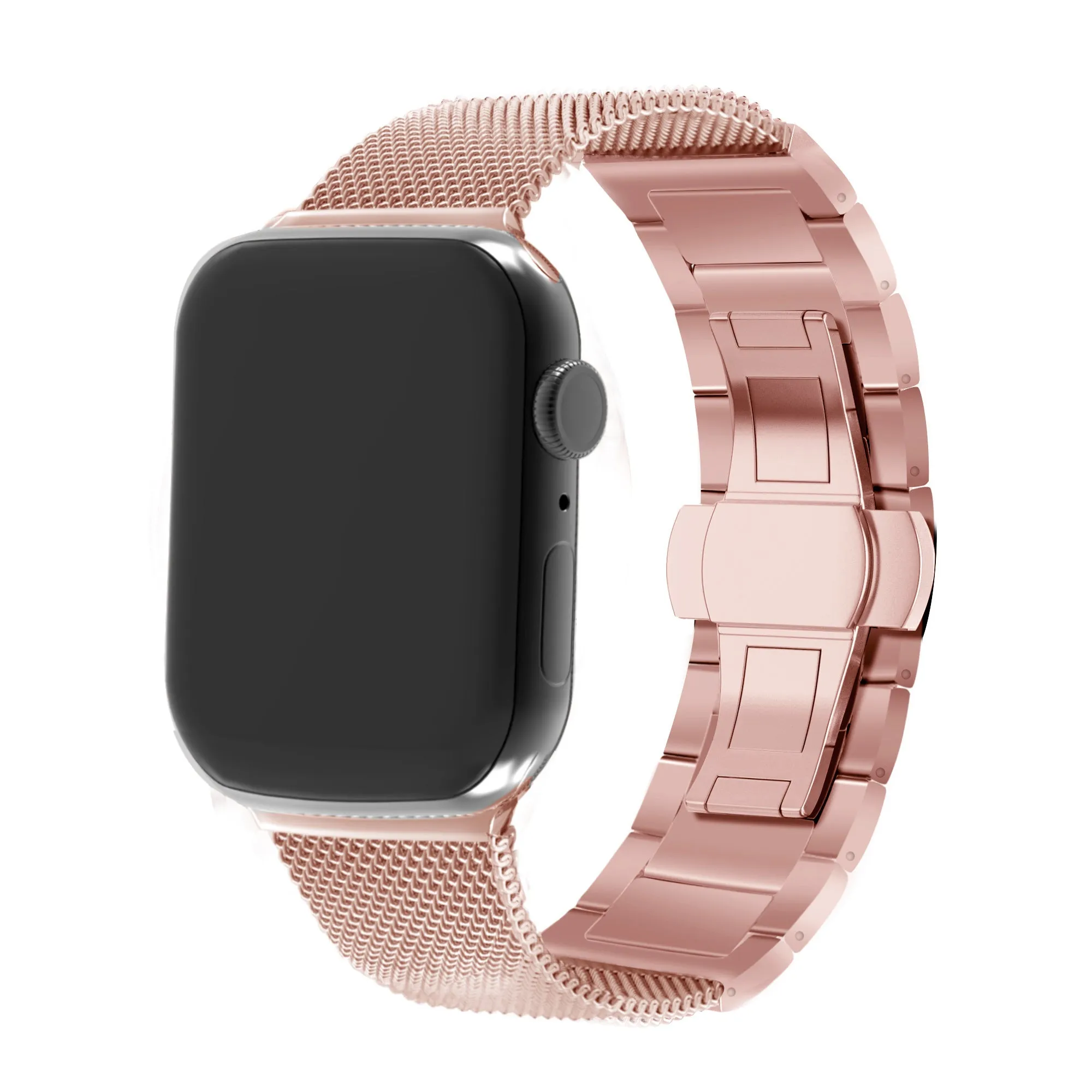 Flash Sale! Apple Watch Steel/Milanese Strap (Rose Gold)  Limited Stock!