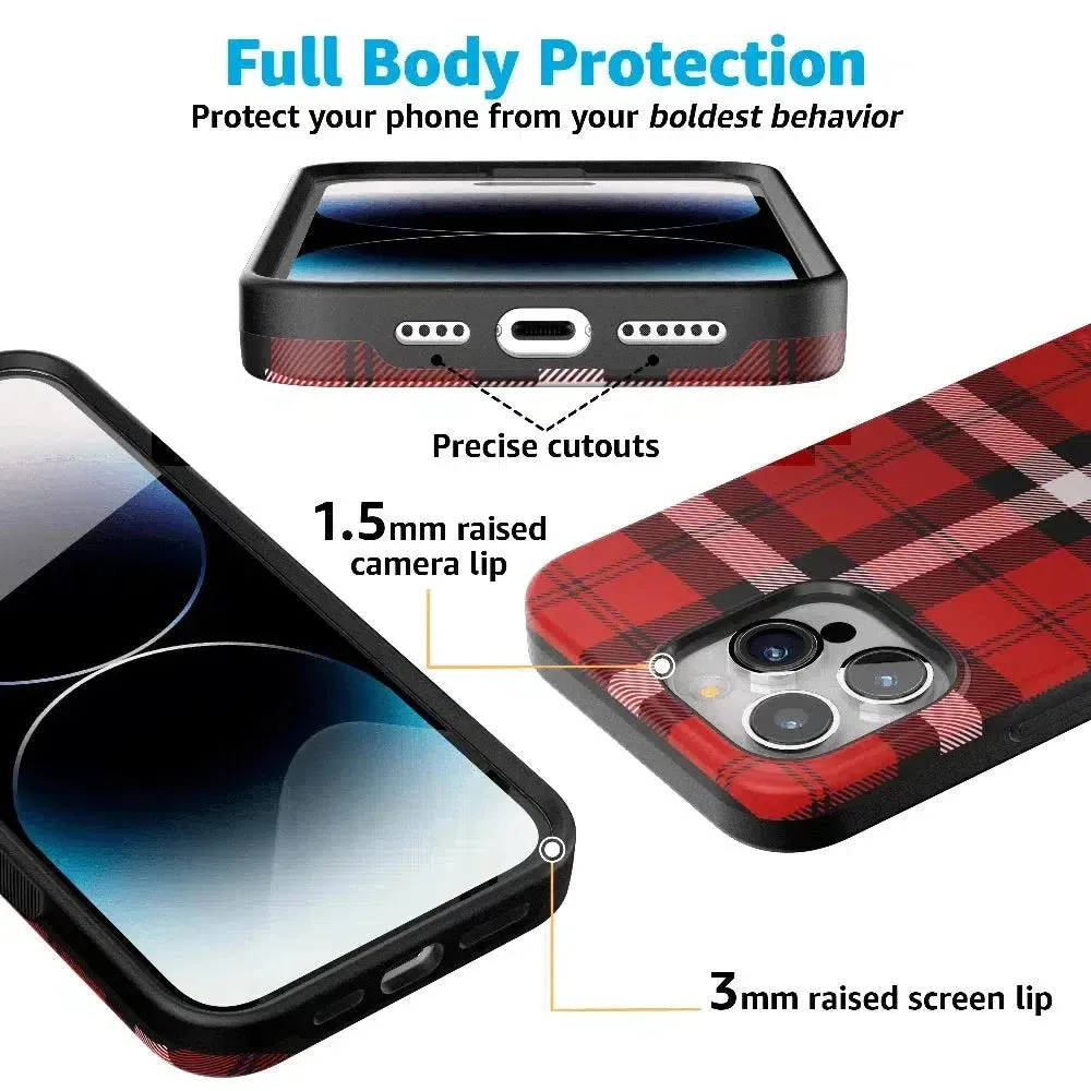 Flash Sale! As if! | Red Plaid Case  Dont Miss Out!