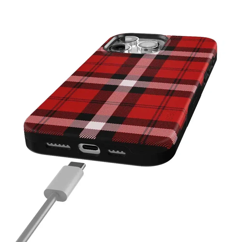 Flash Sale! As if! | Red Plaid Case  Dont Miss Out!