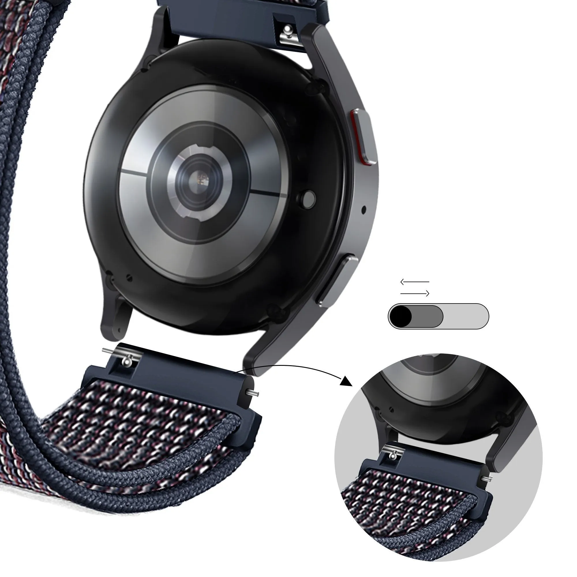 Flash Sale Bandz Amazfit GTS 2 Nylon Strap 'Classic' (Indigo)  Stylish & Comfortable