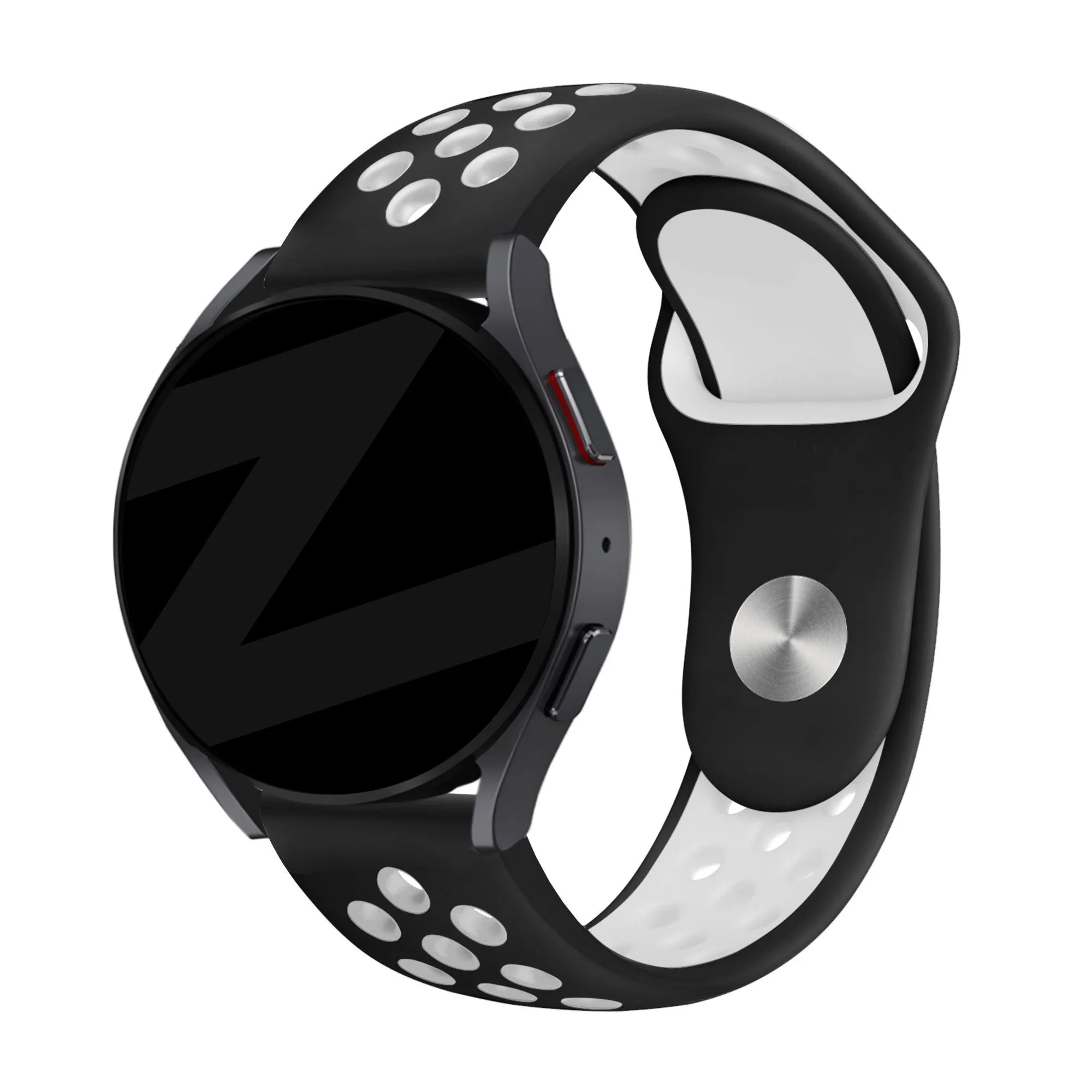 Flash Sale Bandz Amazfit GTS 4 (Mini) Sport Strap 'Deluxe' (Black/White)  Limited Availability!