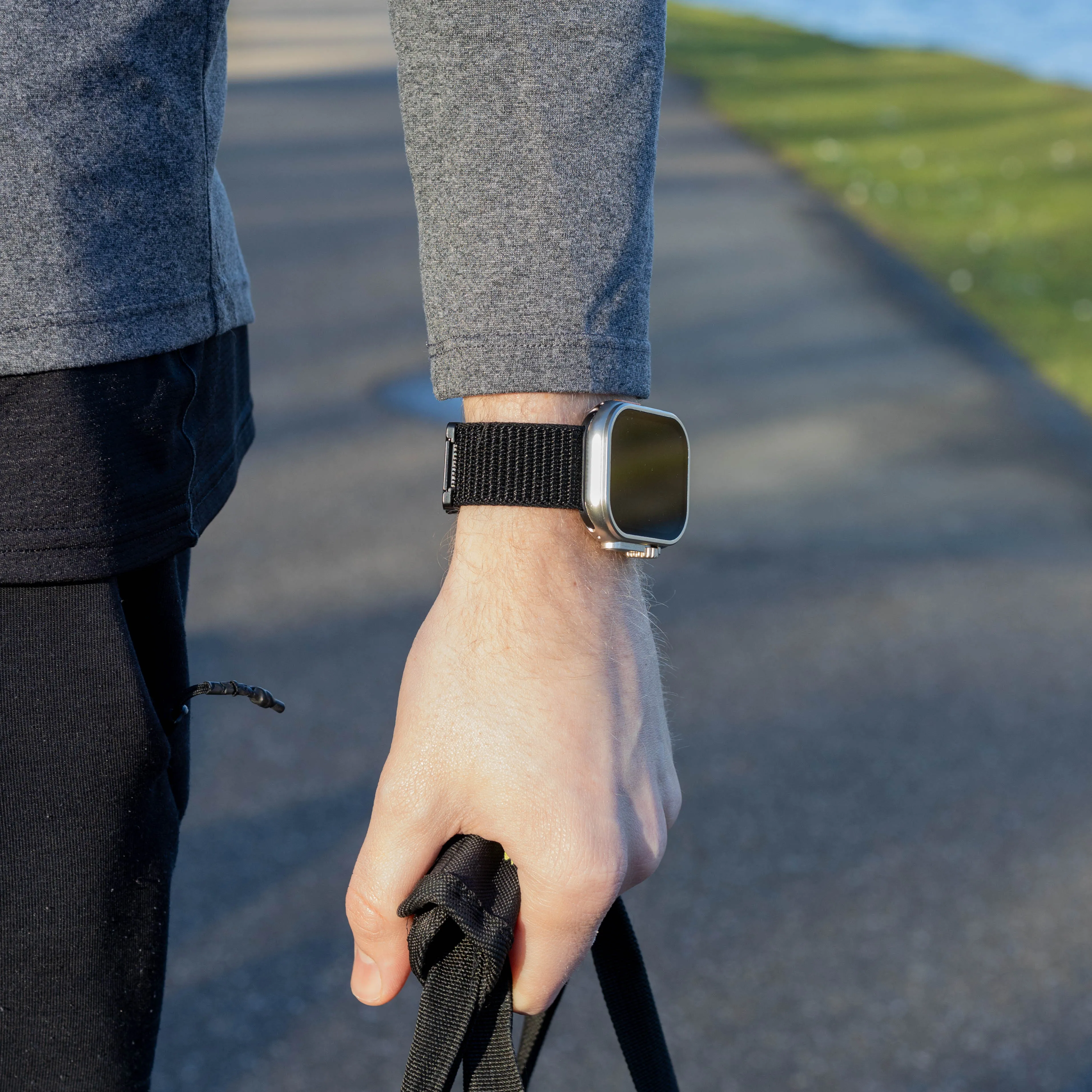 Flash Sale Bandz Apple Watch Nylon Strap 'Deluxe' with P-Buckle (Black)  Stylish & Comfortable