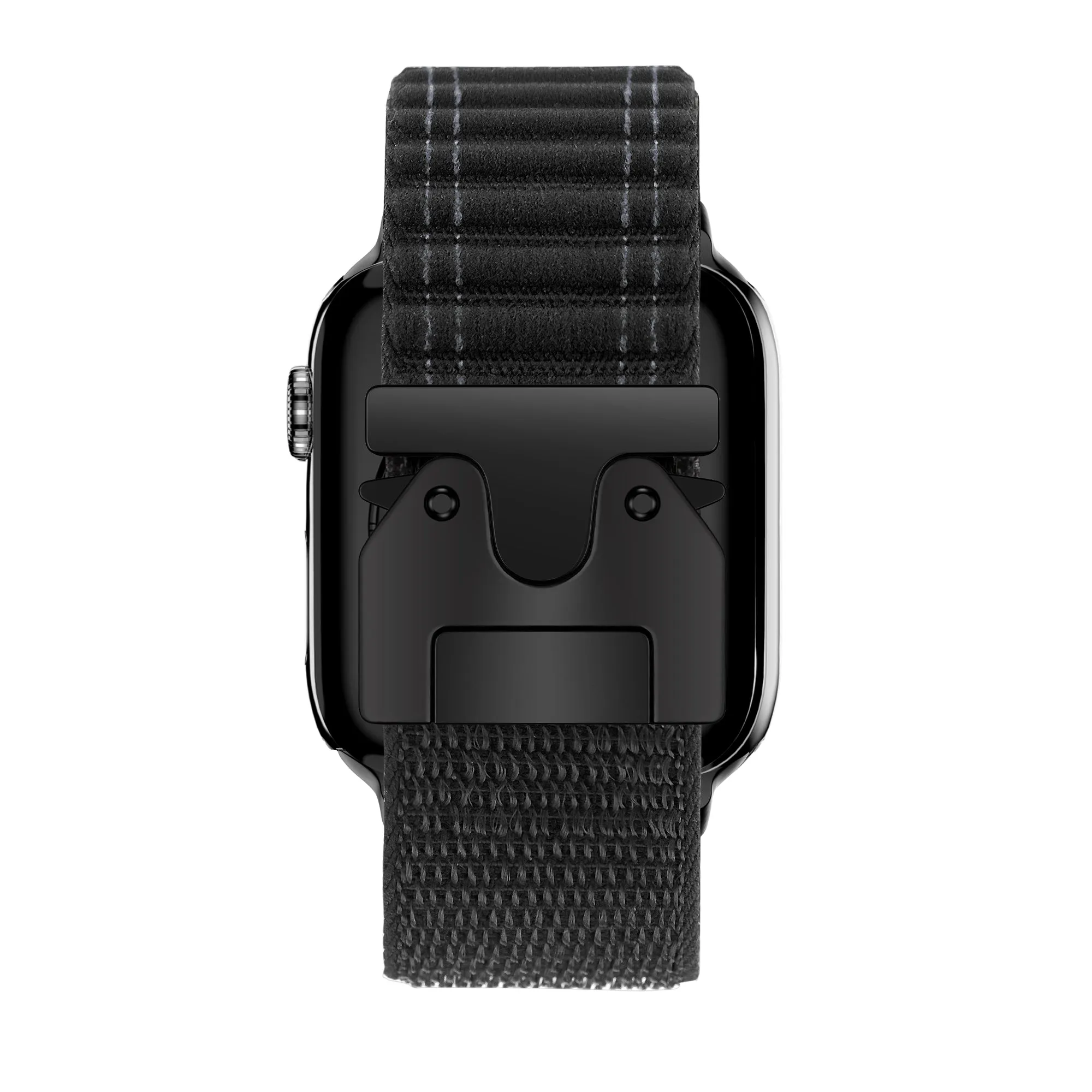 Flash Sale Bandz Apple Watch Nylon Strap 'Deluxe' with P-Buckle (Black)  Stylish & Comfortable