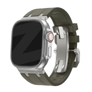 Flash Sale Bandz Apple Watch Silicone Strap 'Luxe Liquid' (Brown With Titanium)  Almost Sold Out!