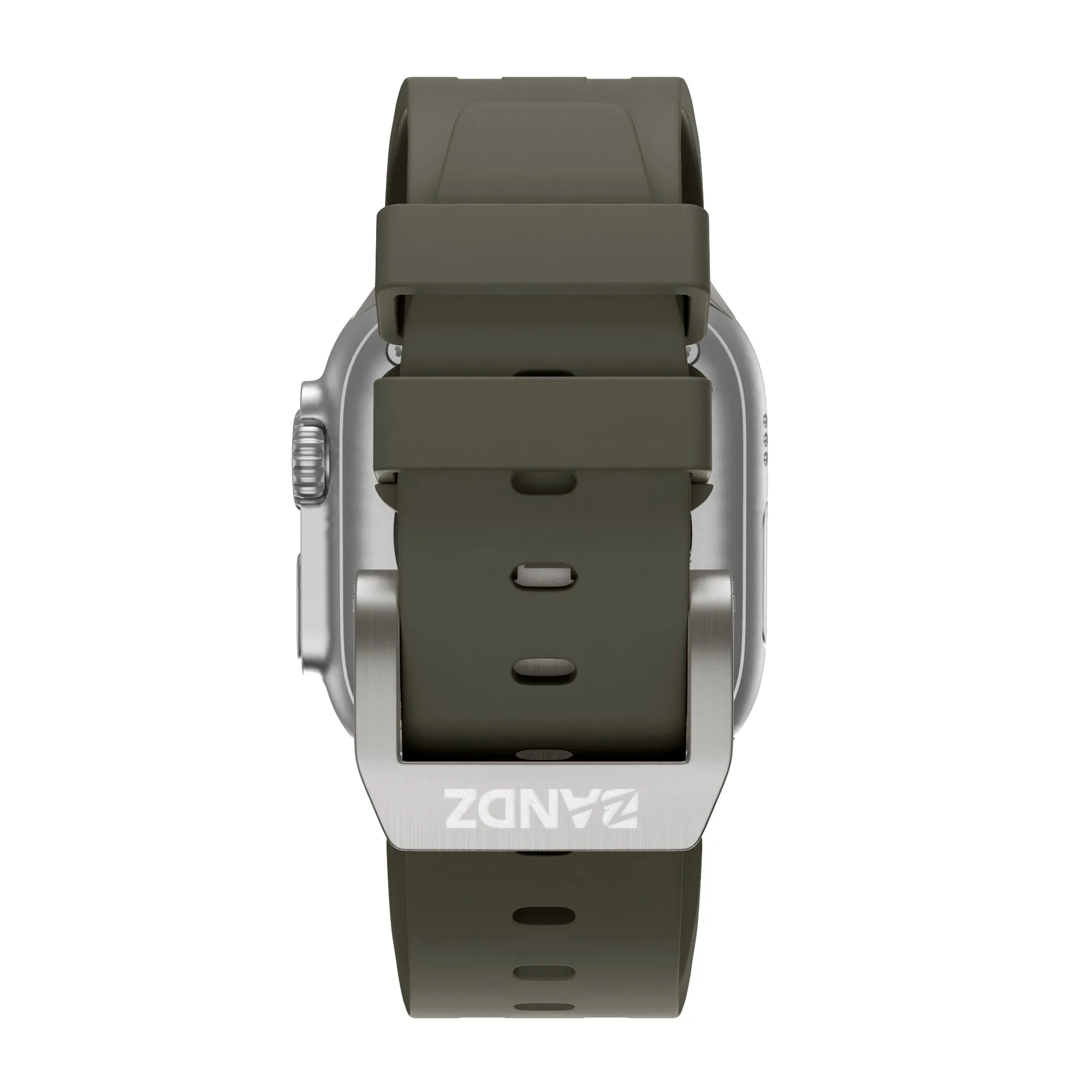 Flash Sale Bandz Apple Watch Silicone Strap 'Luxe Liquid' (Brown With Titanium)  Almost Sold Out!