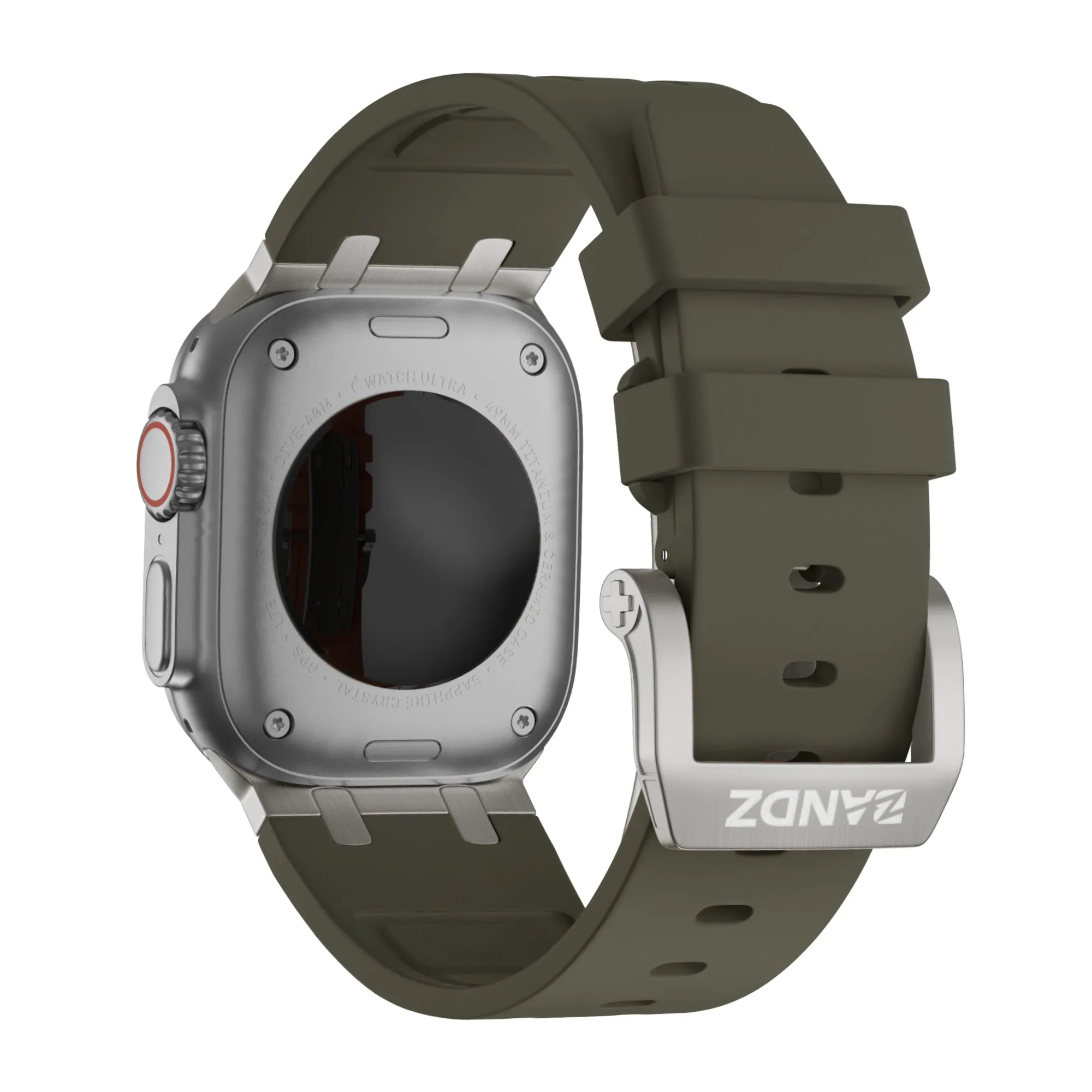 Flash Sale Bandz Apple Watch Silicone Strap 'Luxe Liquid' (Brown With Titanium)  Almost Sold Out!