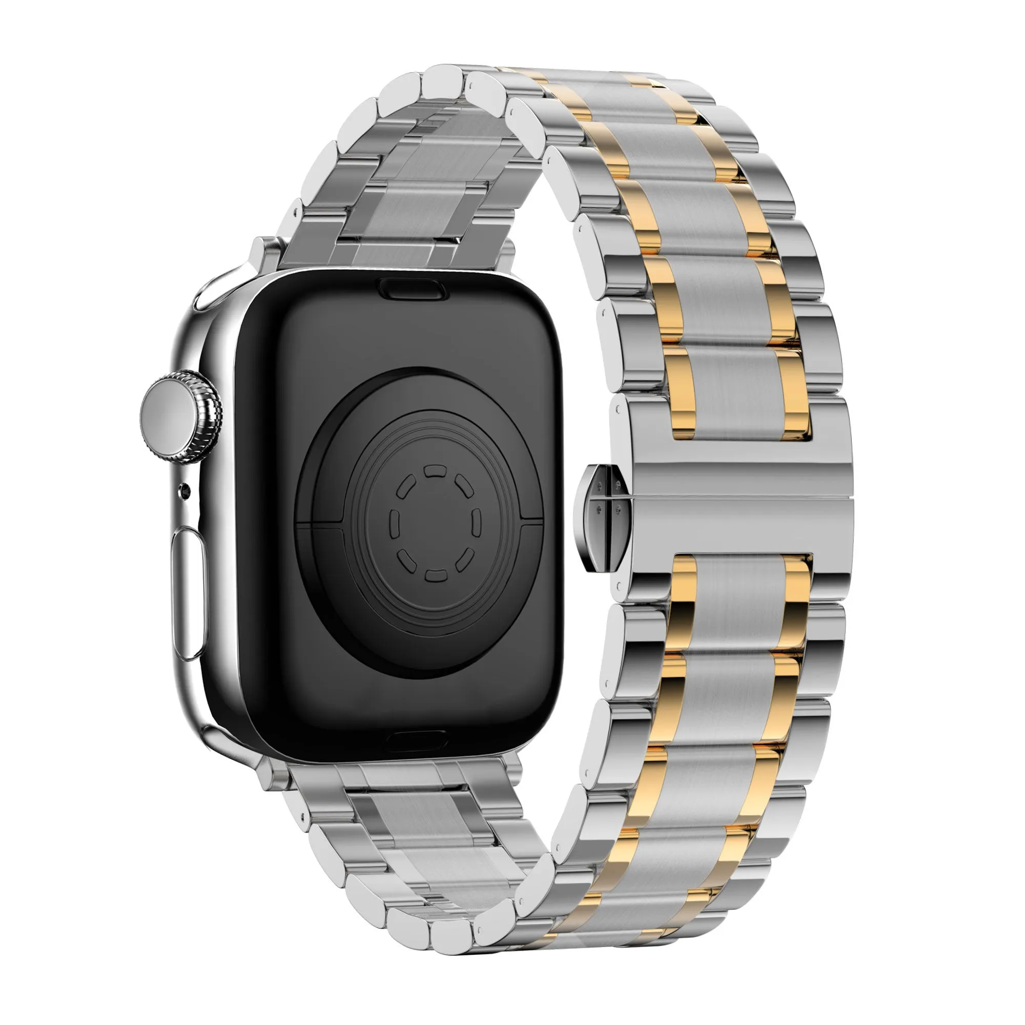 Flash Sale! Bandz Apple Watch Steel Link Band 'Deluxe' (Silver/Gold)  Limited Release!