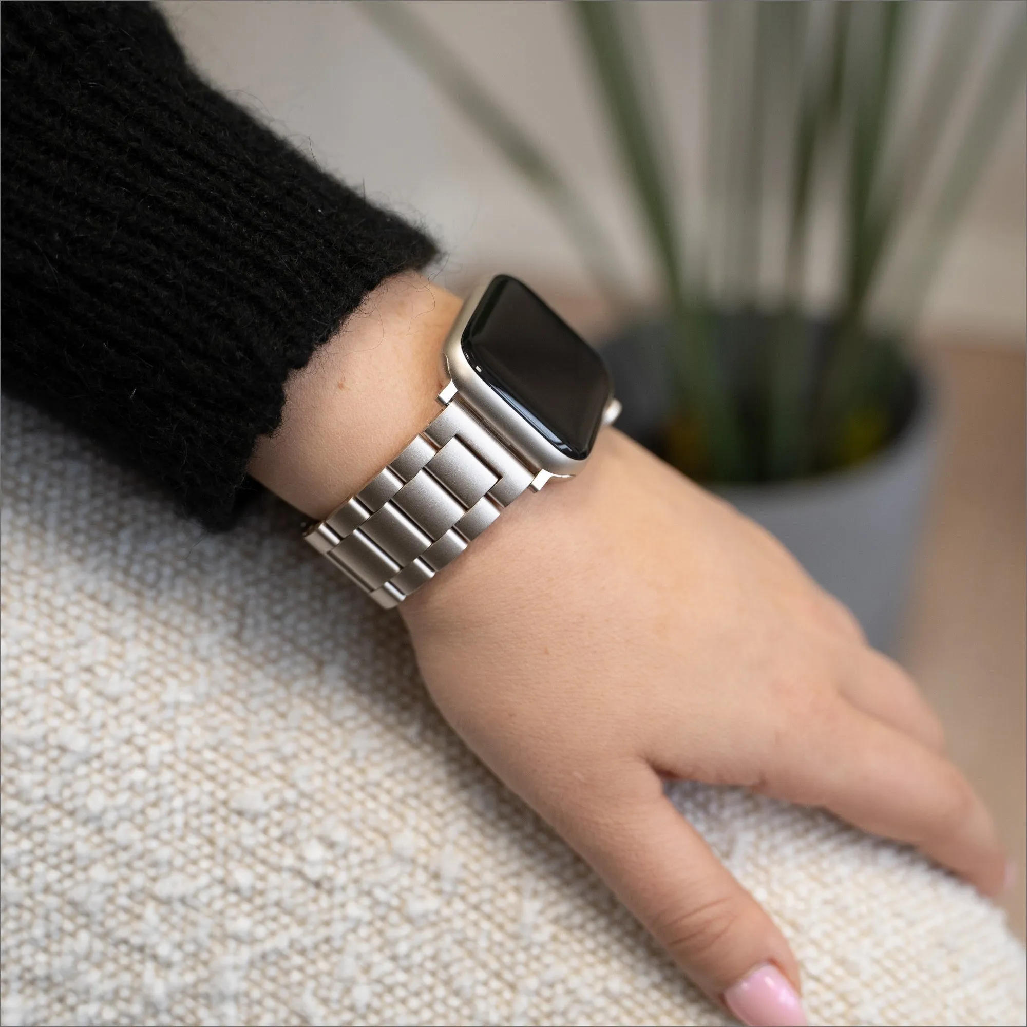 Flash Sale Bandz Apple Watch Steel Strap 'Classic' (Starlight)  Almost Sold Out!