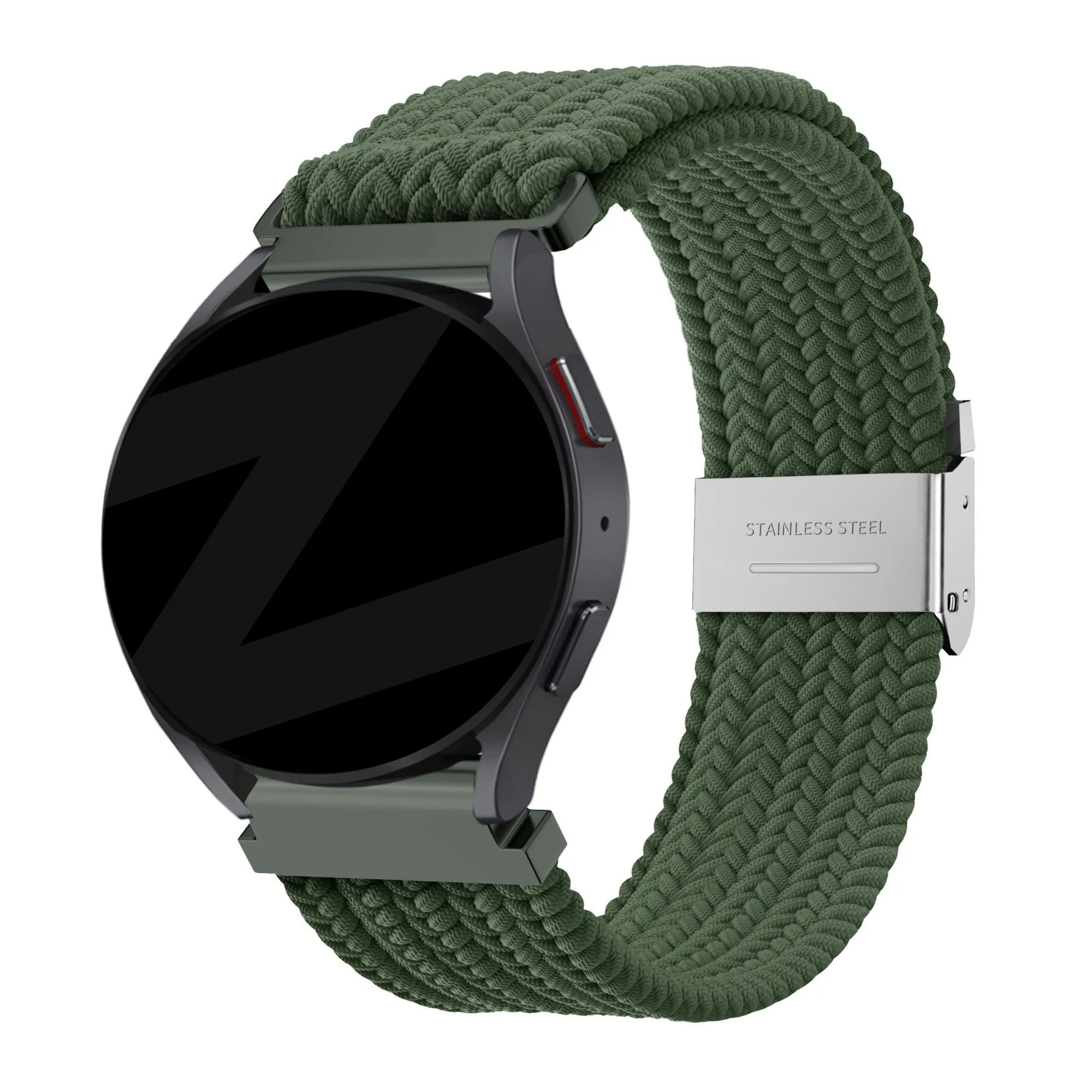 Flash Sale Bandz Huawei Watch 4 (Pro) Woven Nylon Strap (Olive Green)  Almost Gone!