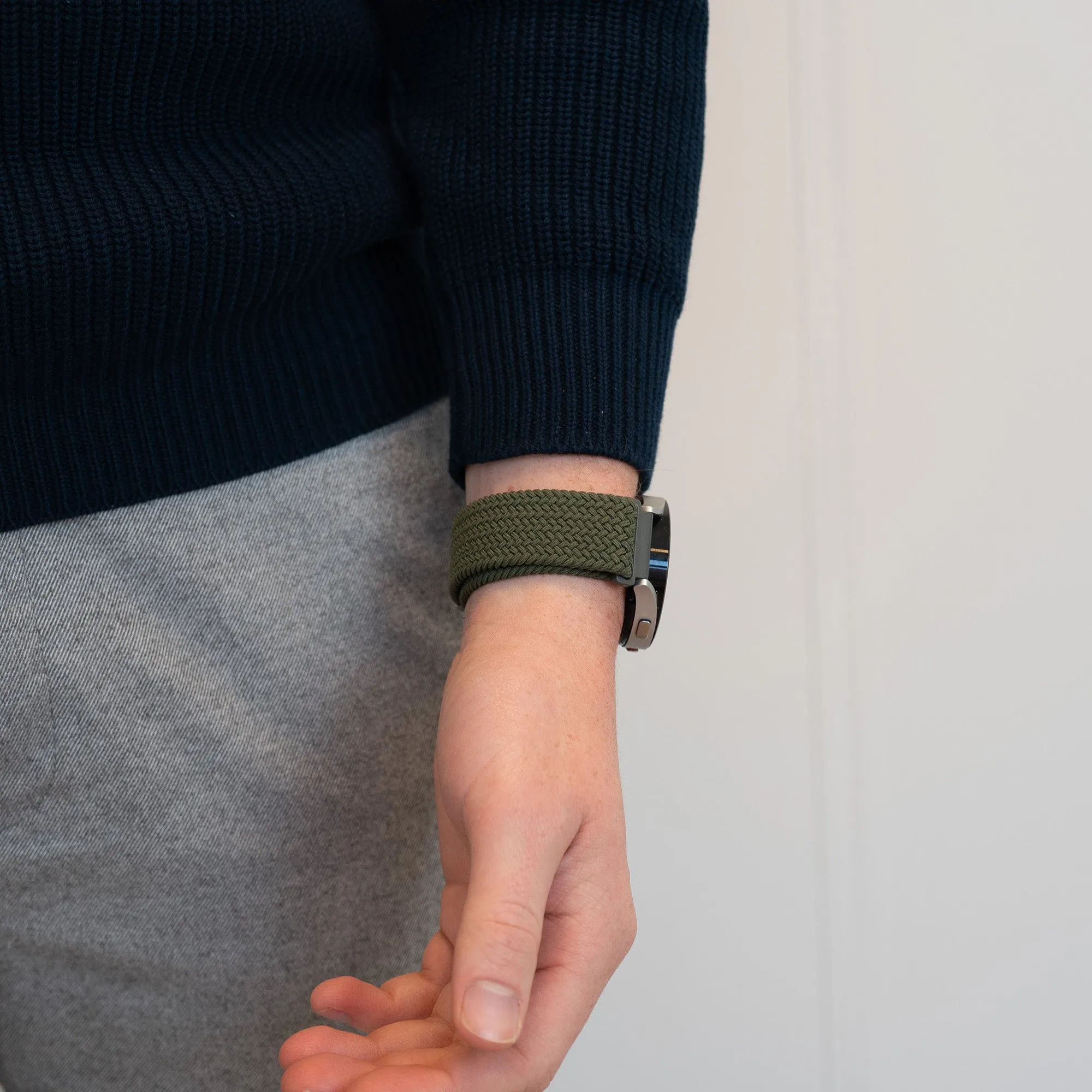 Flash Sale Bandz Huawei Watch 4 (Pro) Woven Nylon Strap (Olive Green)  Almost Gone!