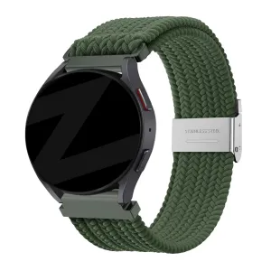 Flash Sale! Bandz Huawei Watch 5 - 46mm Woven Nylon Strap (Olive Green)  Dont Miss Out!