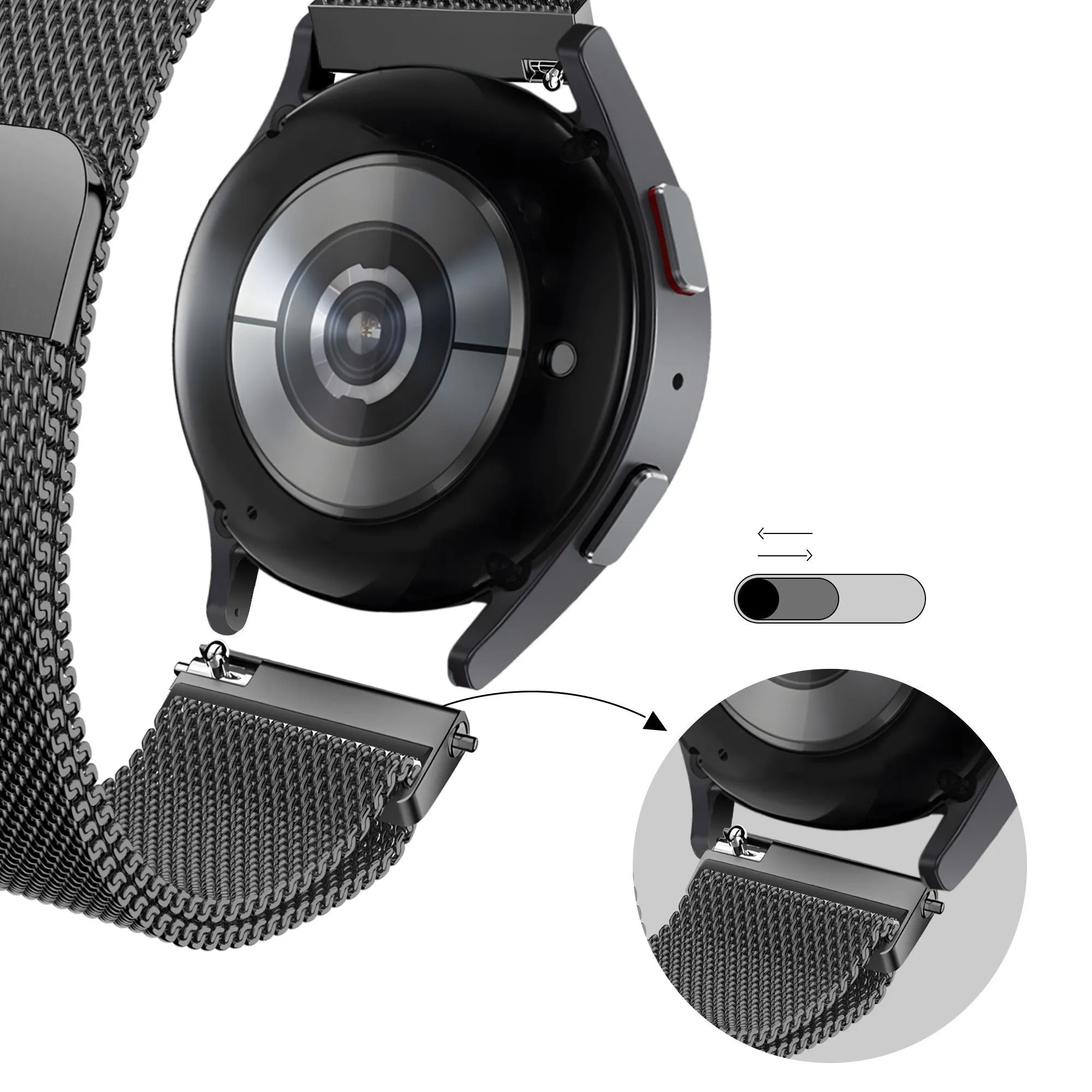 Flash Sale Bandz Redmi Watch 5 Active Milanese Loop Strap (Black)  Going Fast!
