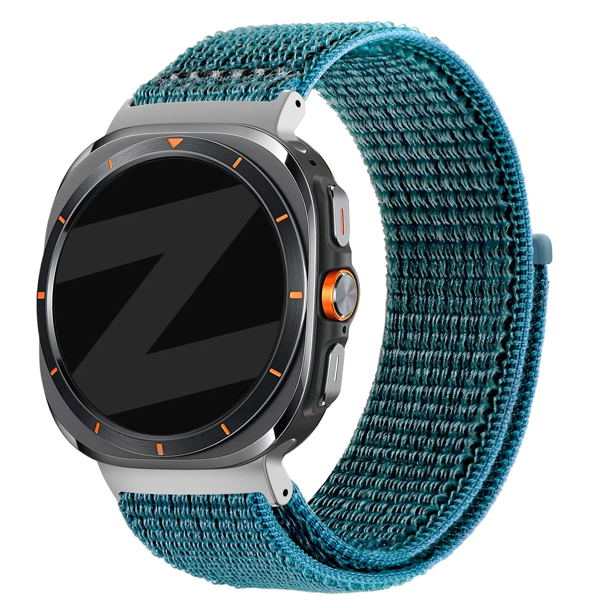Flash Sale! Bandz Samsung Galaxy Watch Ultra Nylon Loop Strap (Bluegreen)  Going Fast!