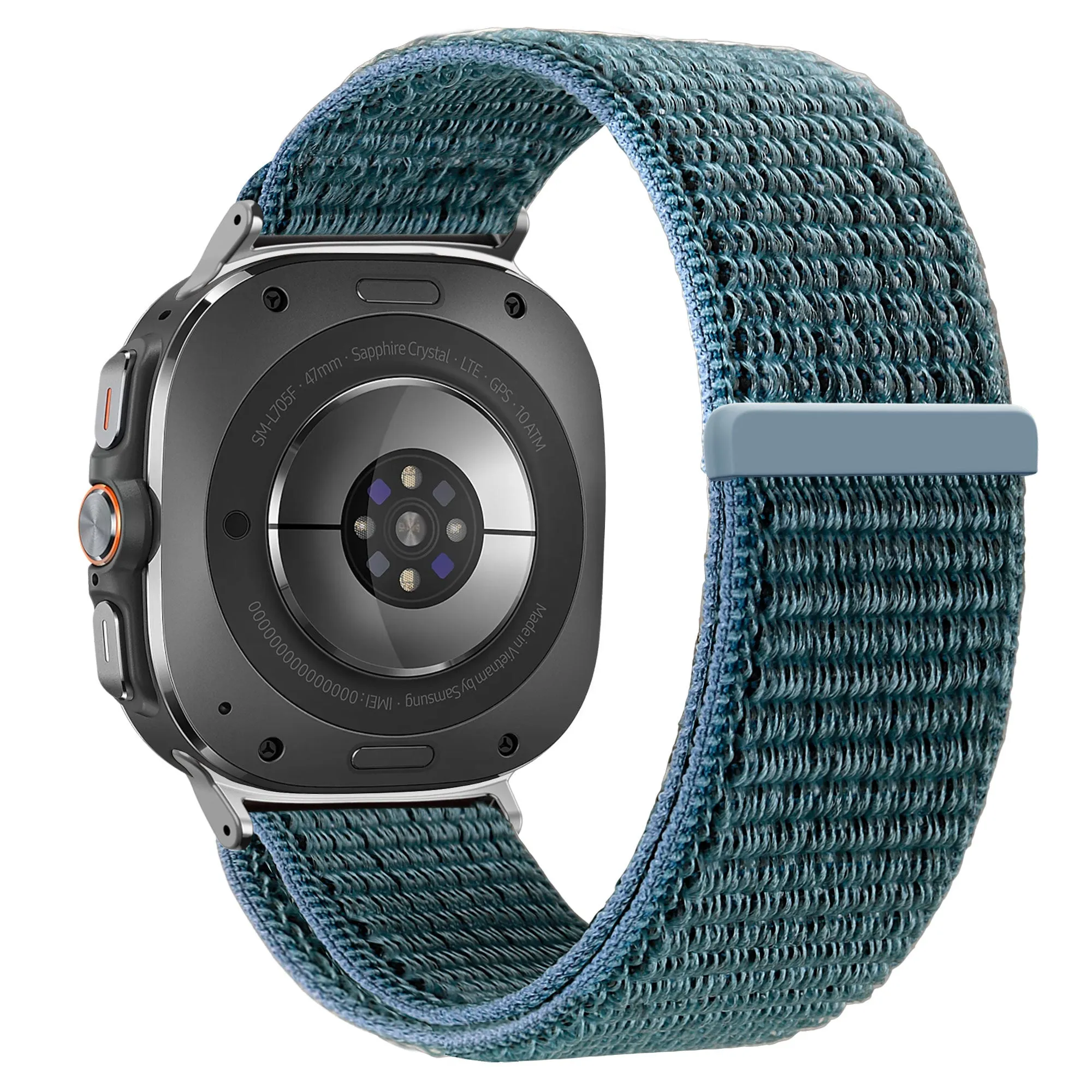 Flash Sale! Bandz Samsung Galaxy Watch Ultra Nylon Loop Strap (Bluegreen)  Going Fast!