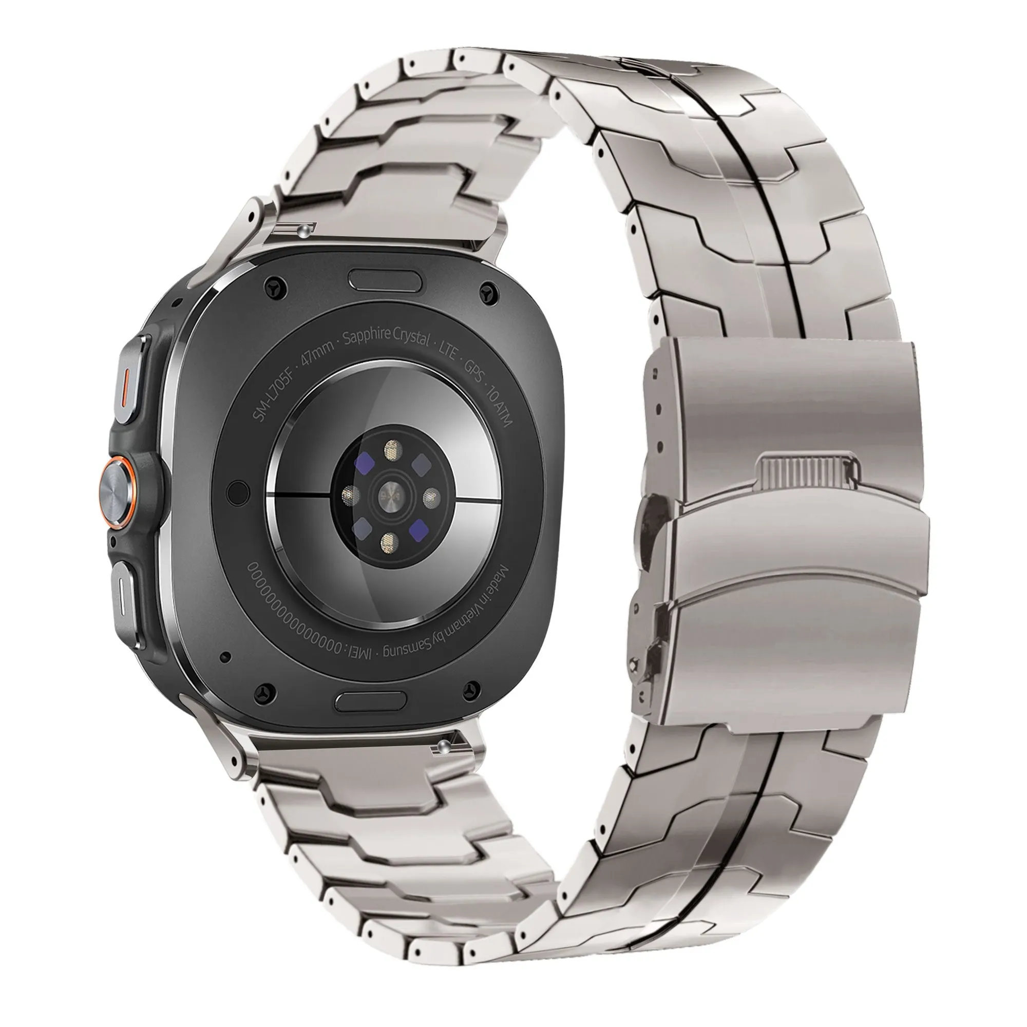 Flash Sale! Bandz Samsung Galaxy Watch Ultra Titanium Strap 'Iron' (Titanium)  Limited Availability!
