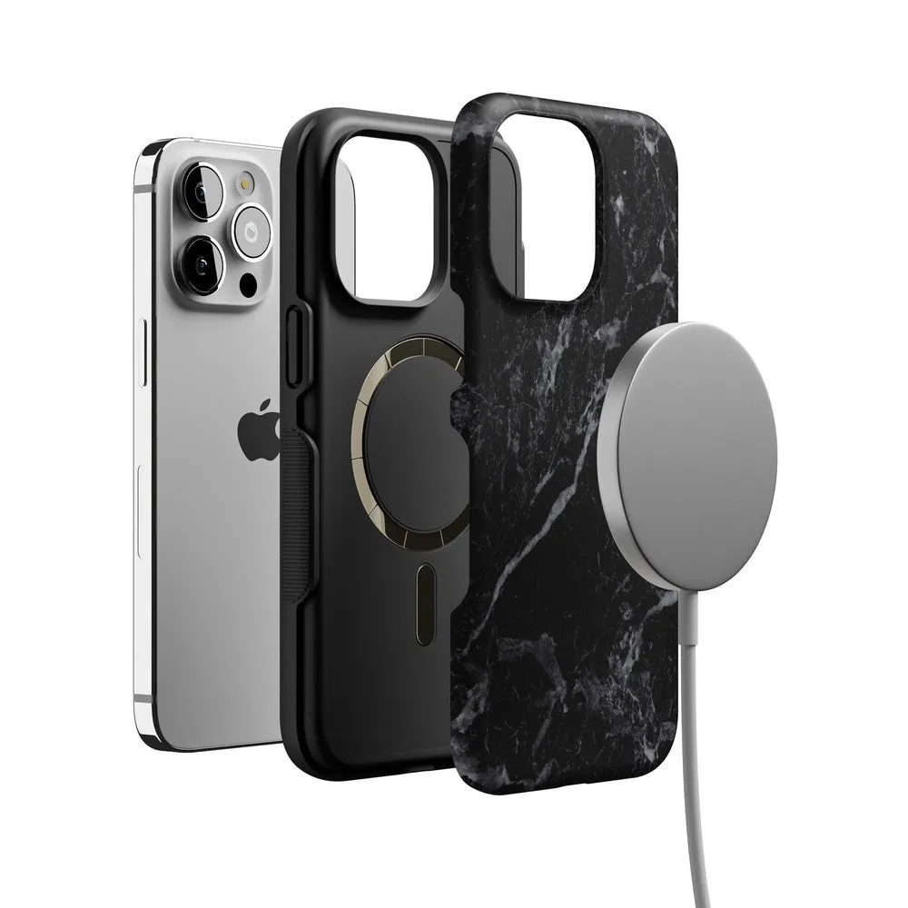 Flash Sale Black Pearl | Classic Black Marble Case  Last Few Pieces!