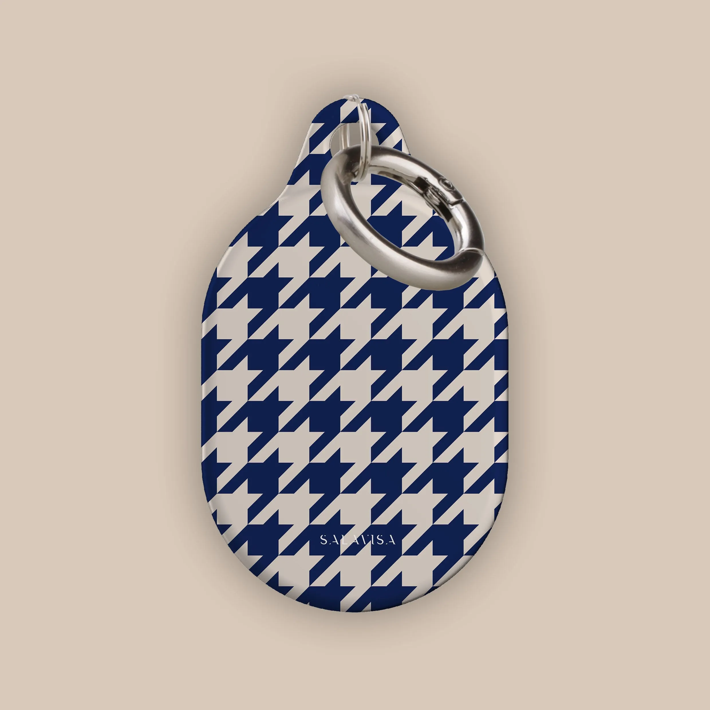 Flash Sale! Blue Houndstooth AirTag Holder  Limited Availability!