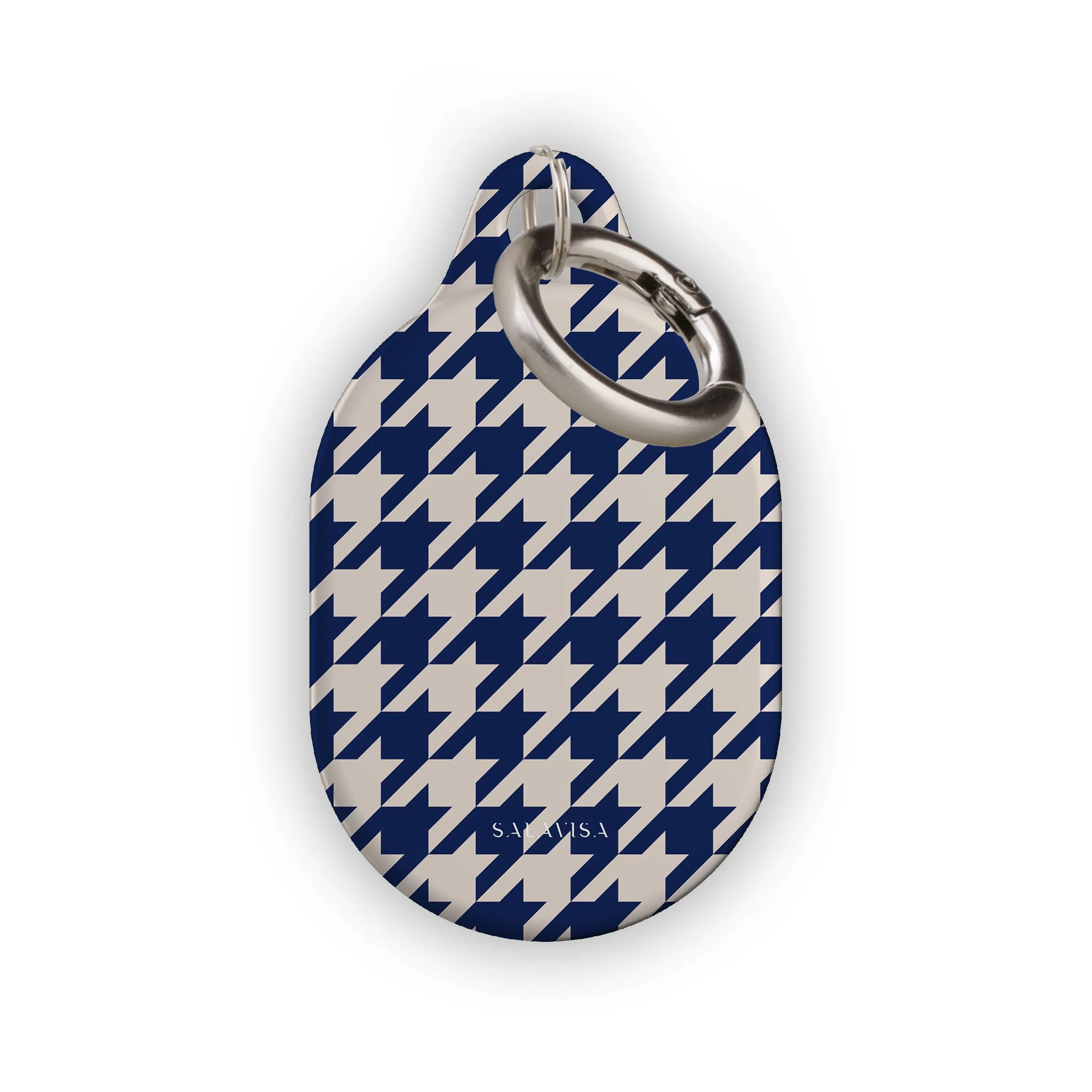 Flash Sale! Blue Houndstooth AirTag Holder  Limited Availability!