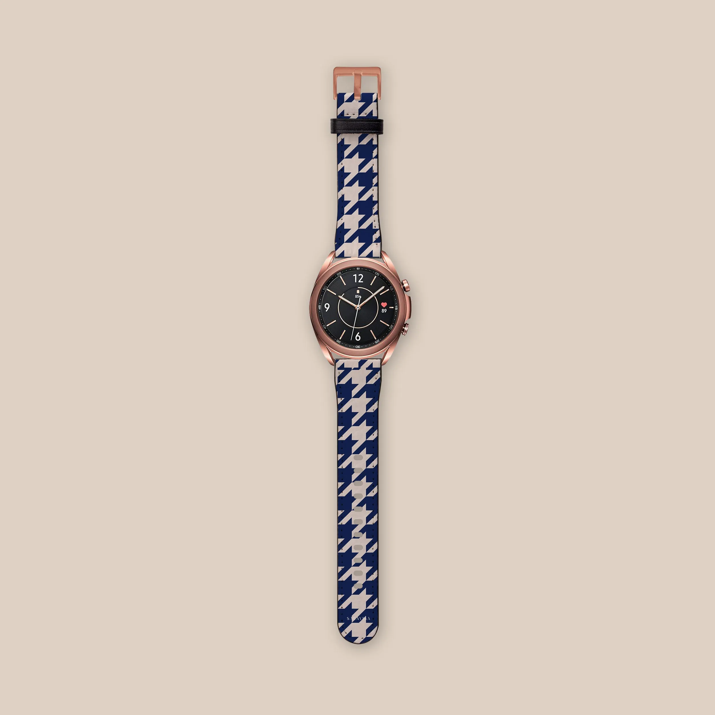 Flash Sale! Blue Houndstooth Galaxy Watch Band  Almost Gone!