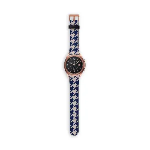 Flash Sale! Blue Houndstooth Galaxy Watch Band  Almost Gone!