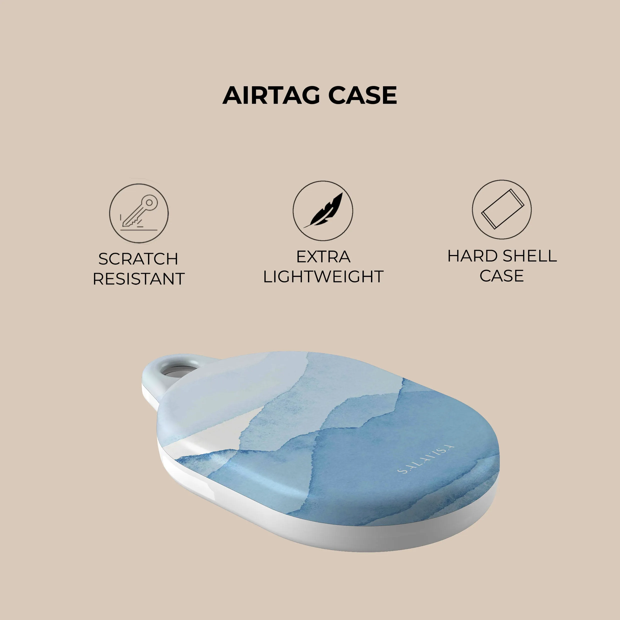 Flash Sale Blue Waves AirTag Holder  Ends Soon!