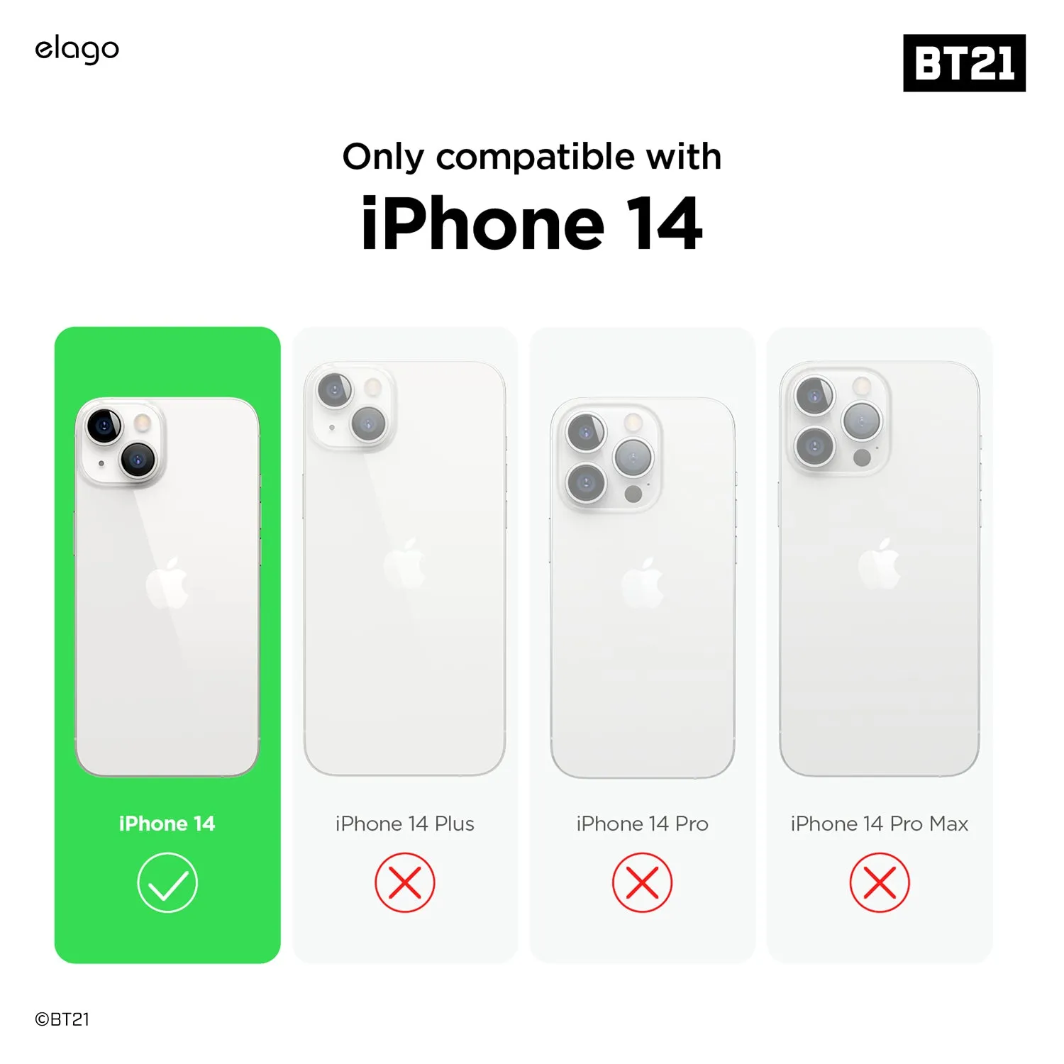 Flash Sale BT21 | elago Minini Case for iPhone 14  Going Fast!