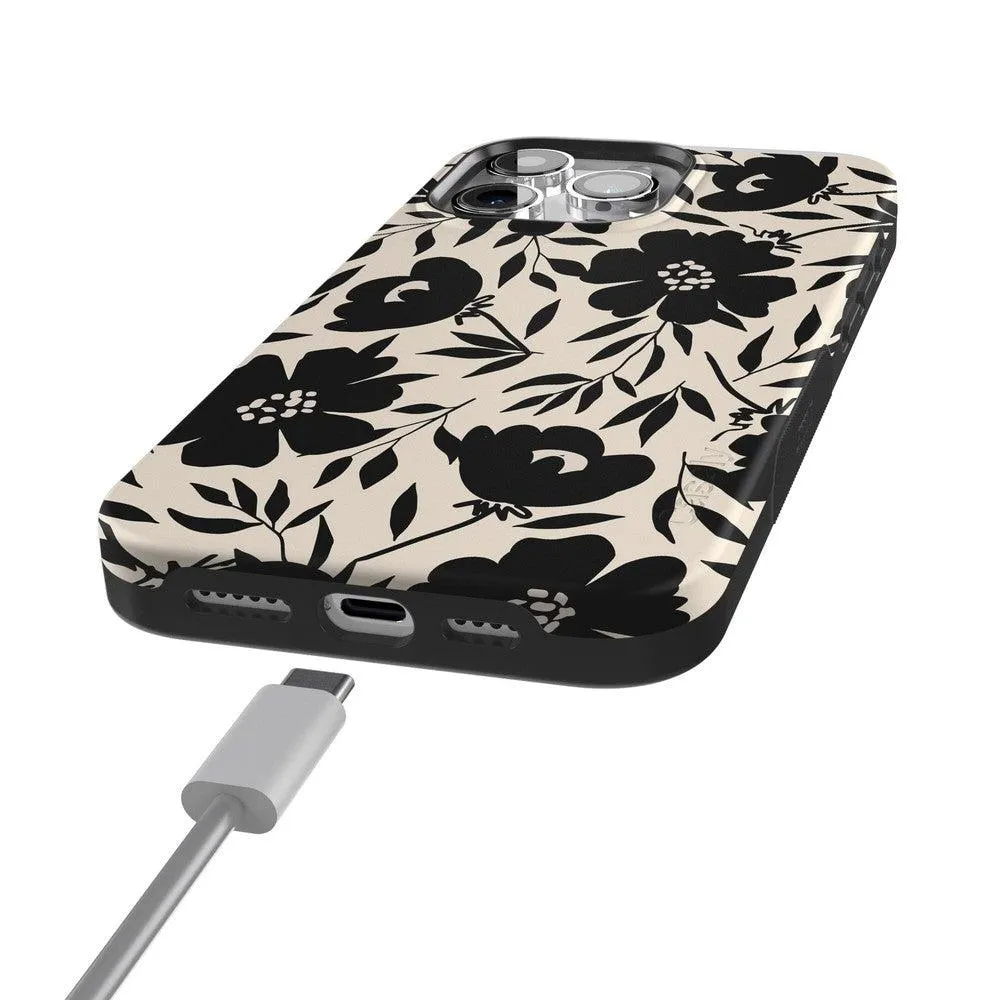 Flash Sale Dark Fantasy | Contrast Floral Case  Limited Stock!