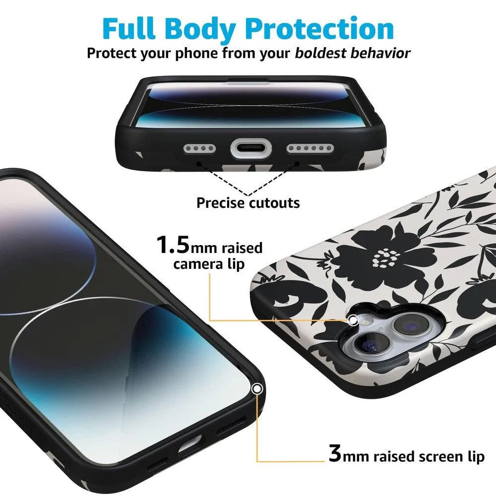 Flash Sale Dark Fantasy | Contrast Floral Case  Limited Stock!