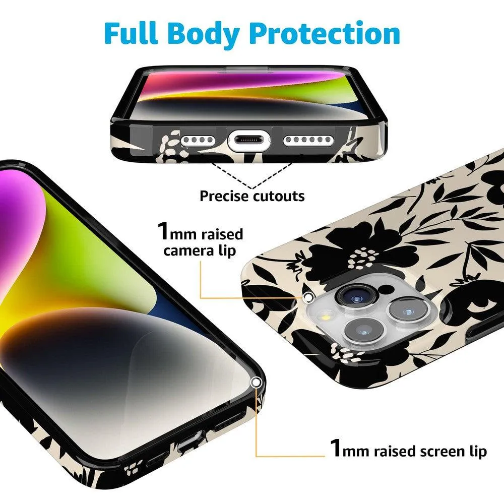 Flash Sale Dark Fantasy | Contrast Floral Case  Limited Stock!